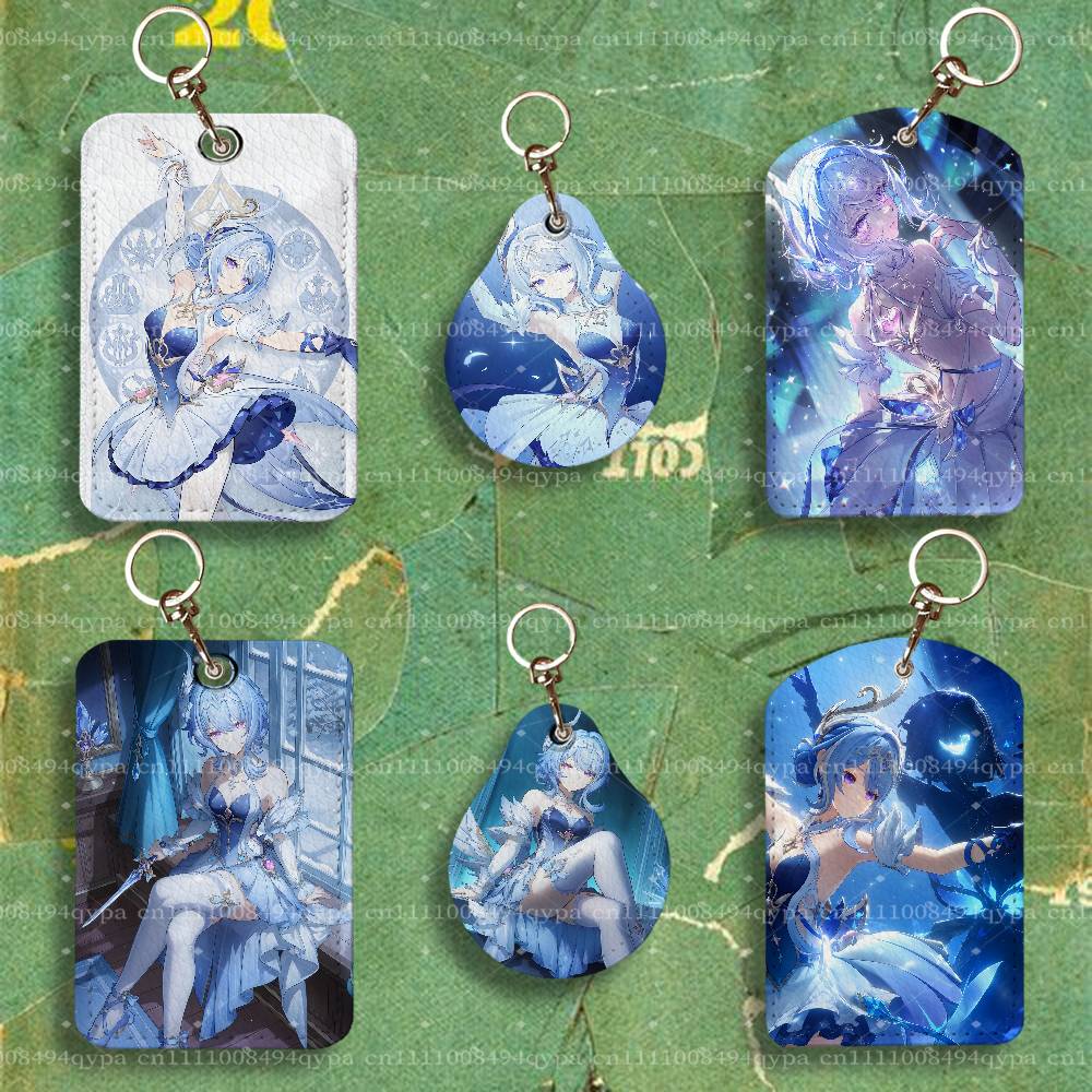 Leatherwork Keychain - Кожаный держатель для карт Odette G-Genshin