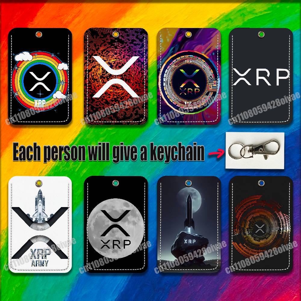 Leatherwork Keychain - Держатель для карт XRP Ripple (криптовалюта)