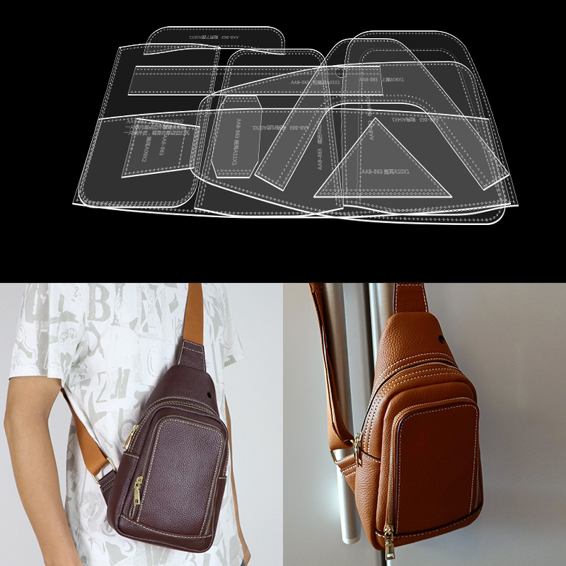 Leatherwork Patterns - Трафареты мужские акриловые, 16x29x8 см, 1