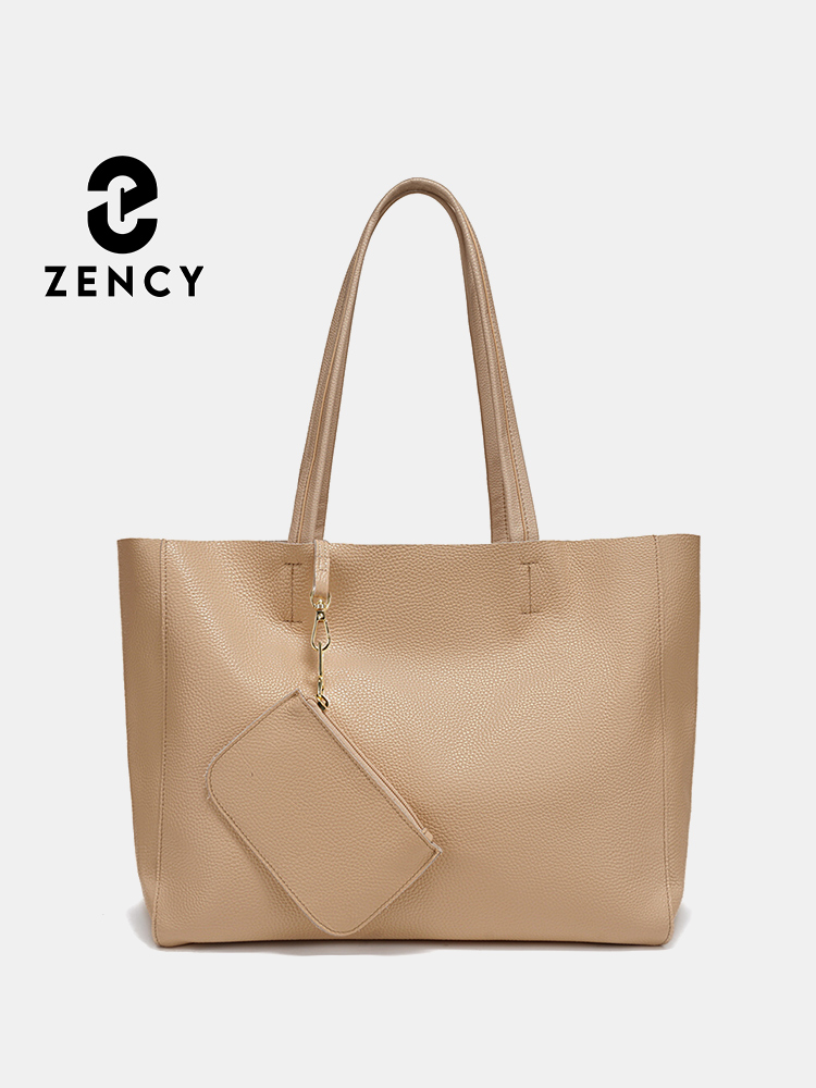 Leather Workshop - Большие сумки-тоут Zency из натуральной кожи,
