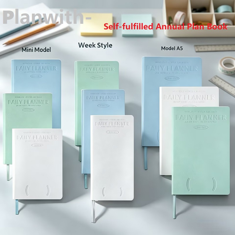 Leather Work Notebook - Ежедневник-планировщик Planwith с датировкой, еженедельный и
