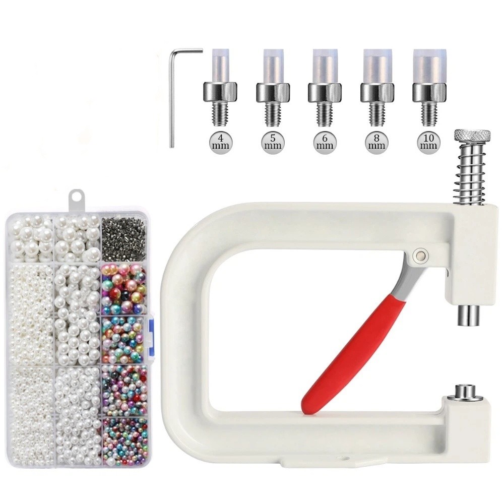 Snap Fastener Setter - Ручной пресс для инкрустации жемчугом, портативный,