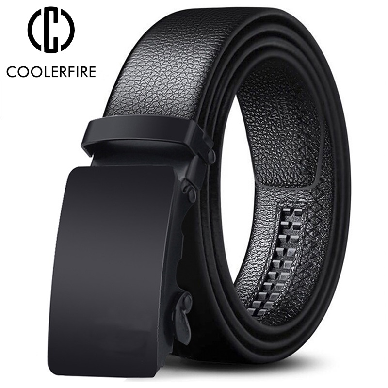 Leather Works Belt - Мужской ремень с металлической автоматической пряжкой,