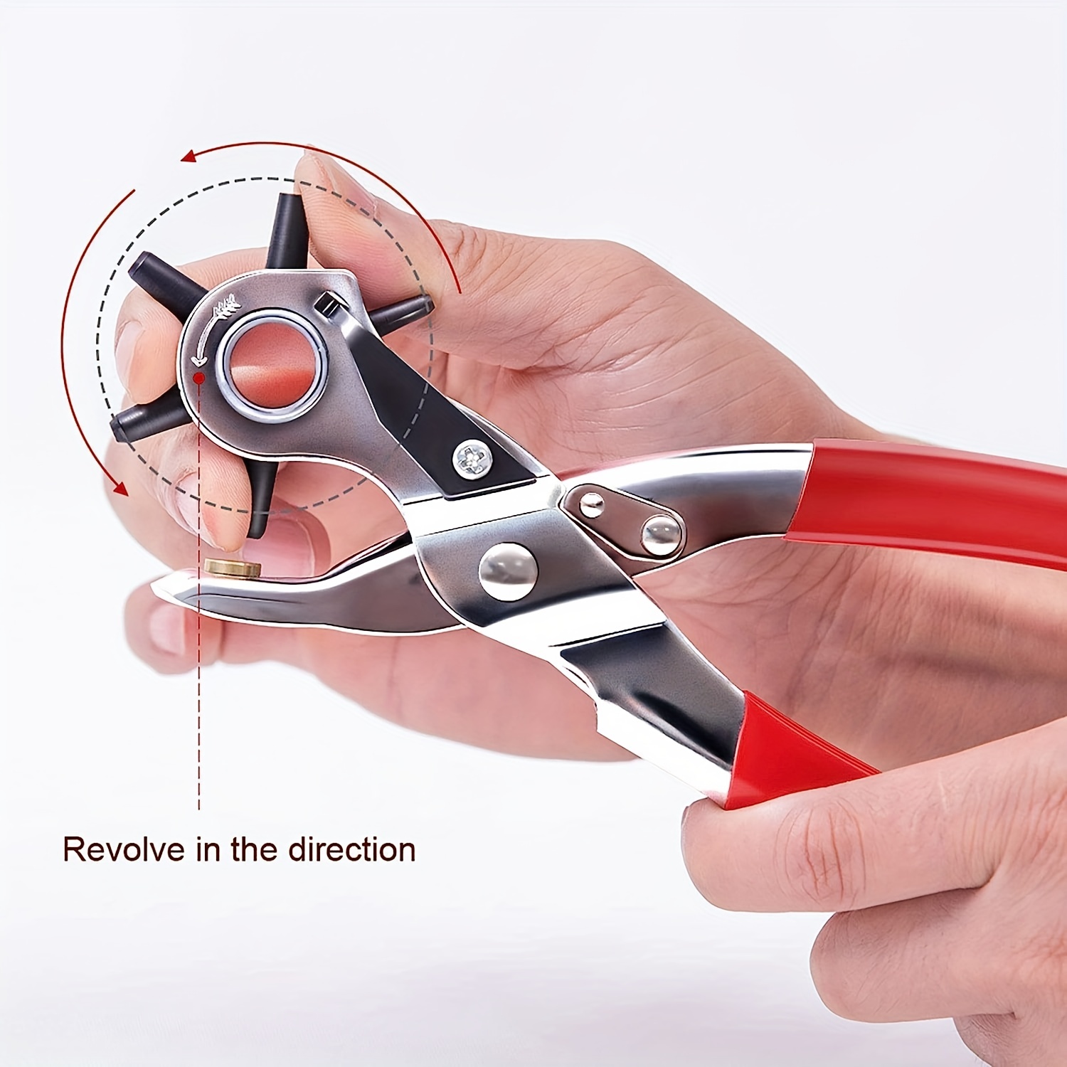 Пробойник для кожи, 9-дюймовый – обзор и цена Leather Punch Revolving