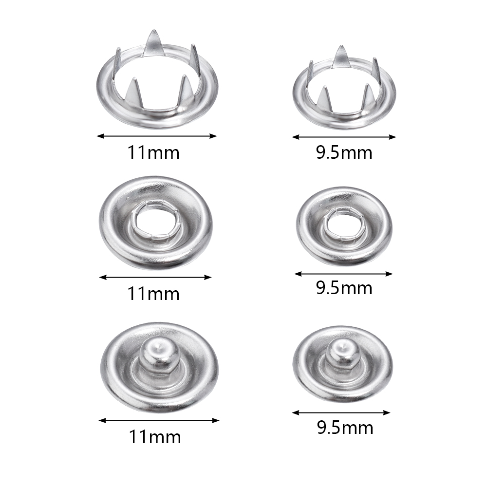 50 наборов металлических кнопо – обзор и цена Snap Fastener Setter