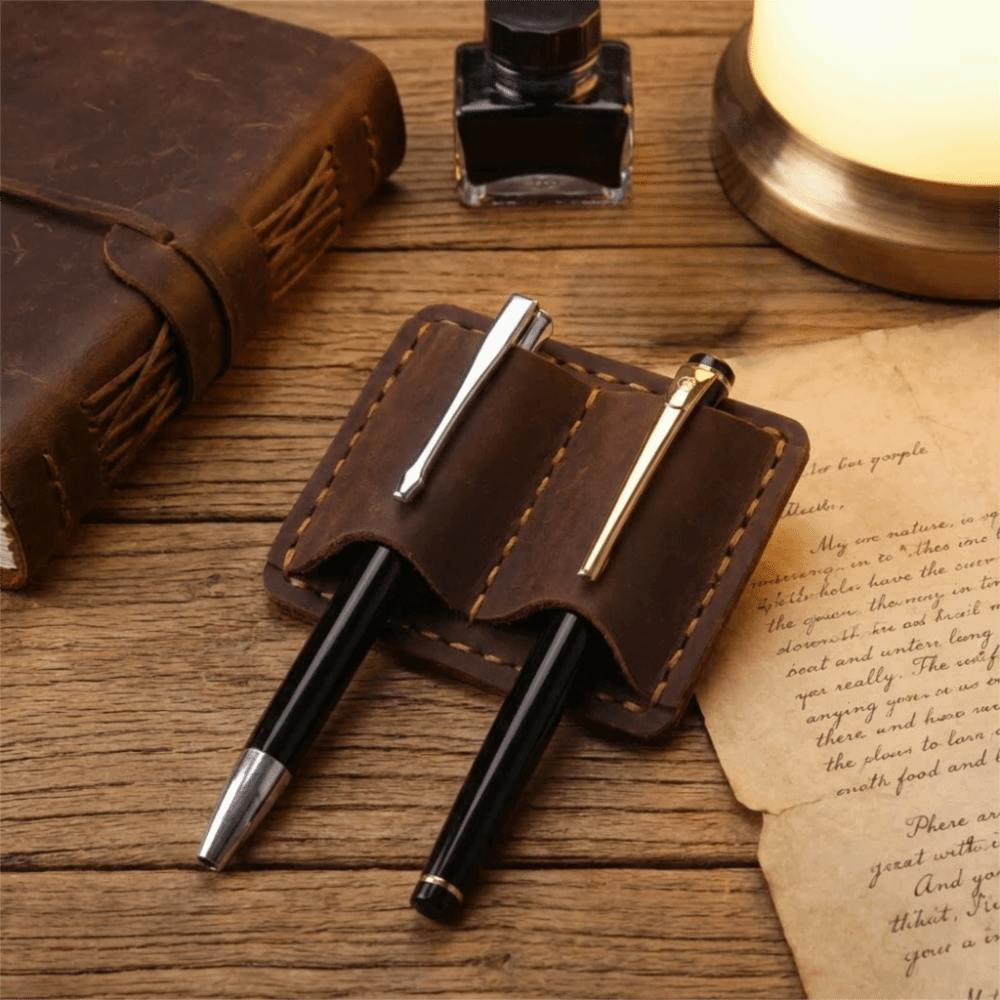 Двойной винтажный кожаный держ – обзор и цена Leather Work Notebook