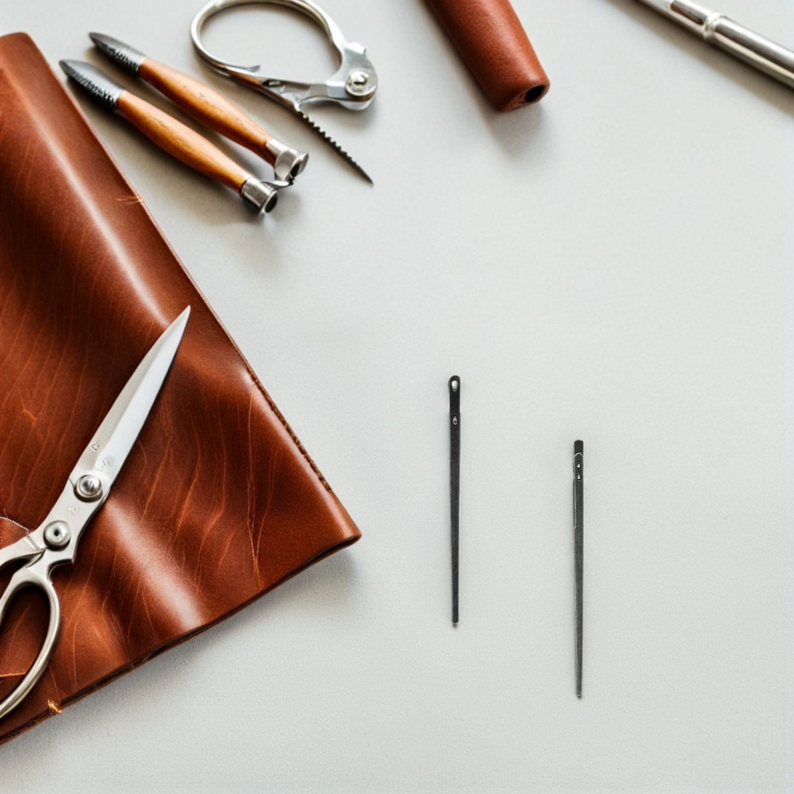 Набор из 8 стальных игл для ра – обзор и цена Leatherwork Hand Sewing Needles