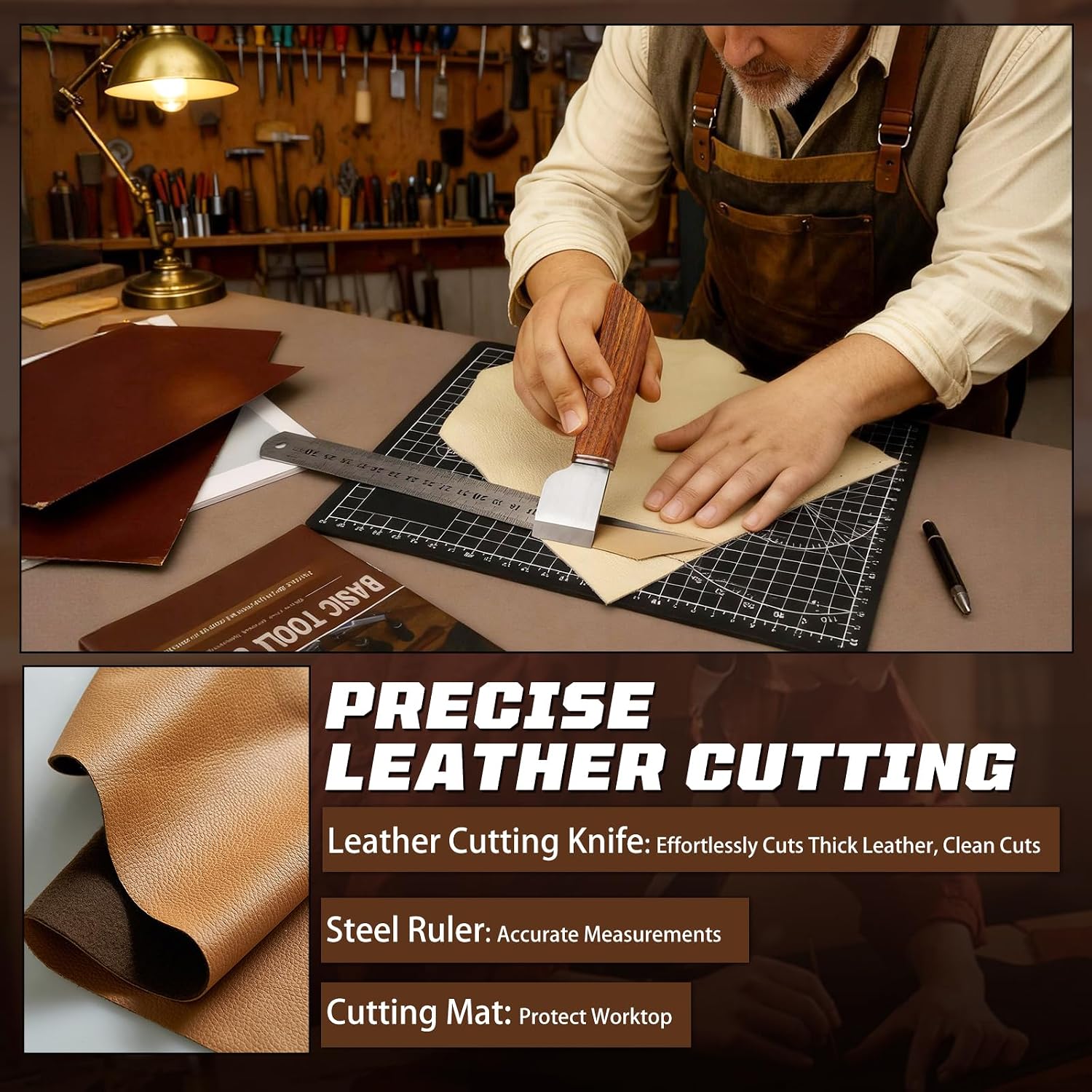Набор для работы с кожей, инст – обзор и цена Leather Works