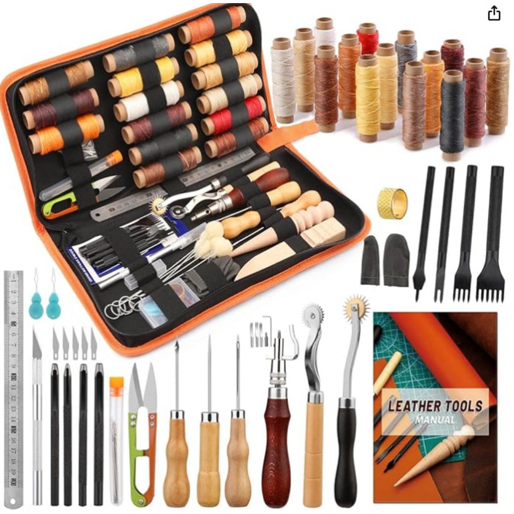 Набор инструментов для работы  – обзор и цена Beginner Leatherwork Kit