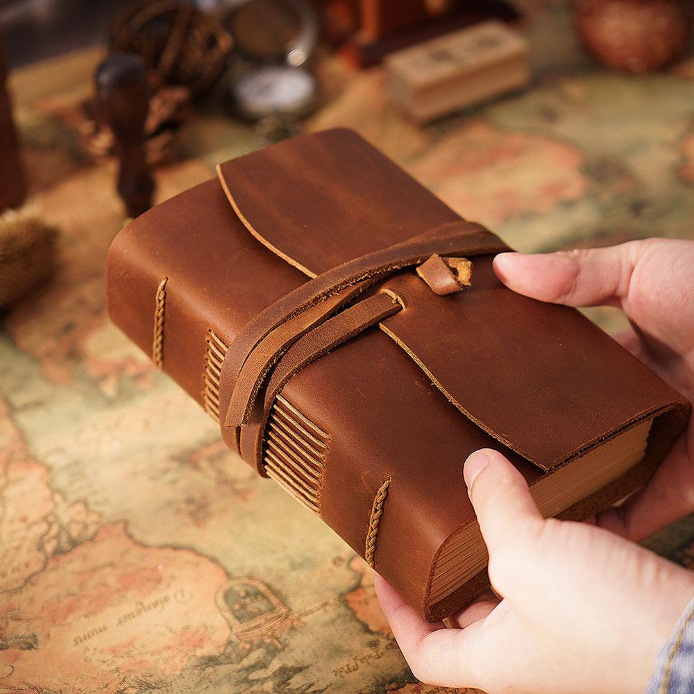 Блокнот кожаный ручной работы, – обзор и цена Leather Work Notebook